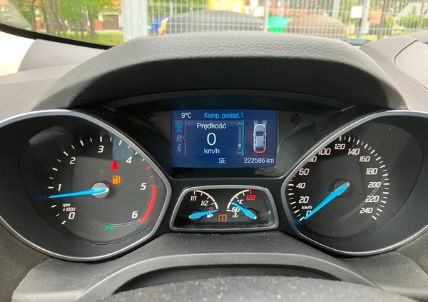 Ford Kuga cena 53800 przebieg: 222600, rok produkcji 2015 z Leszno małe 352